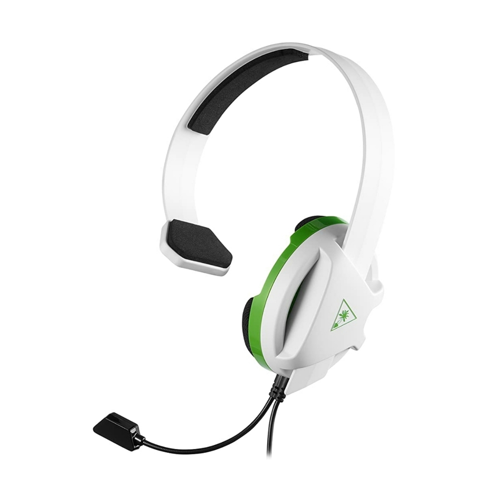 White and Green Gaming Headset